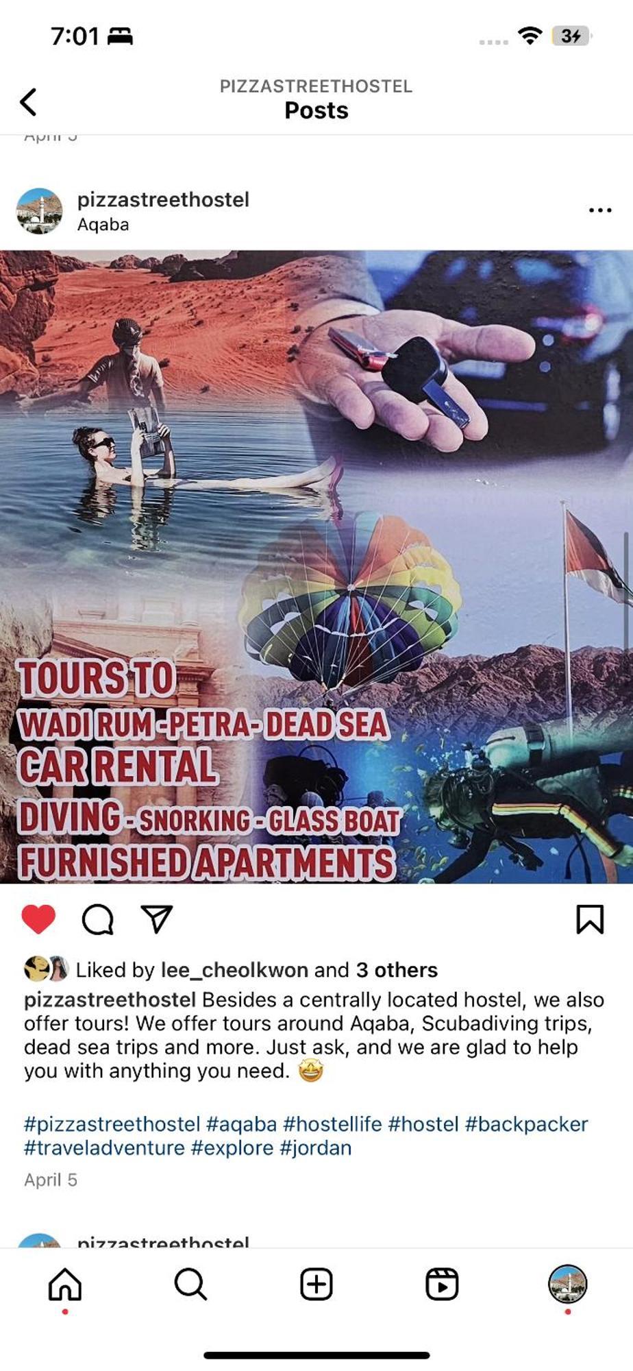 Pizza Street Hostel Akaba Eksteriør bilde